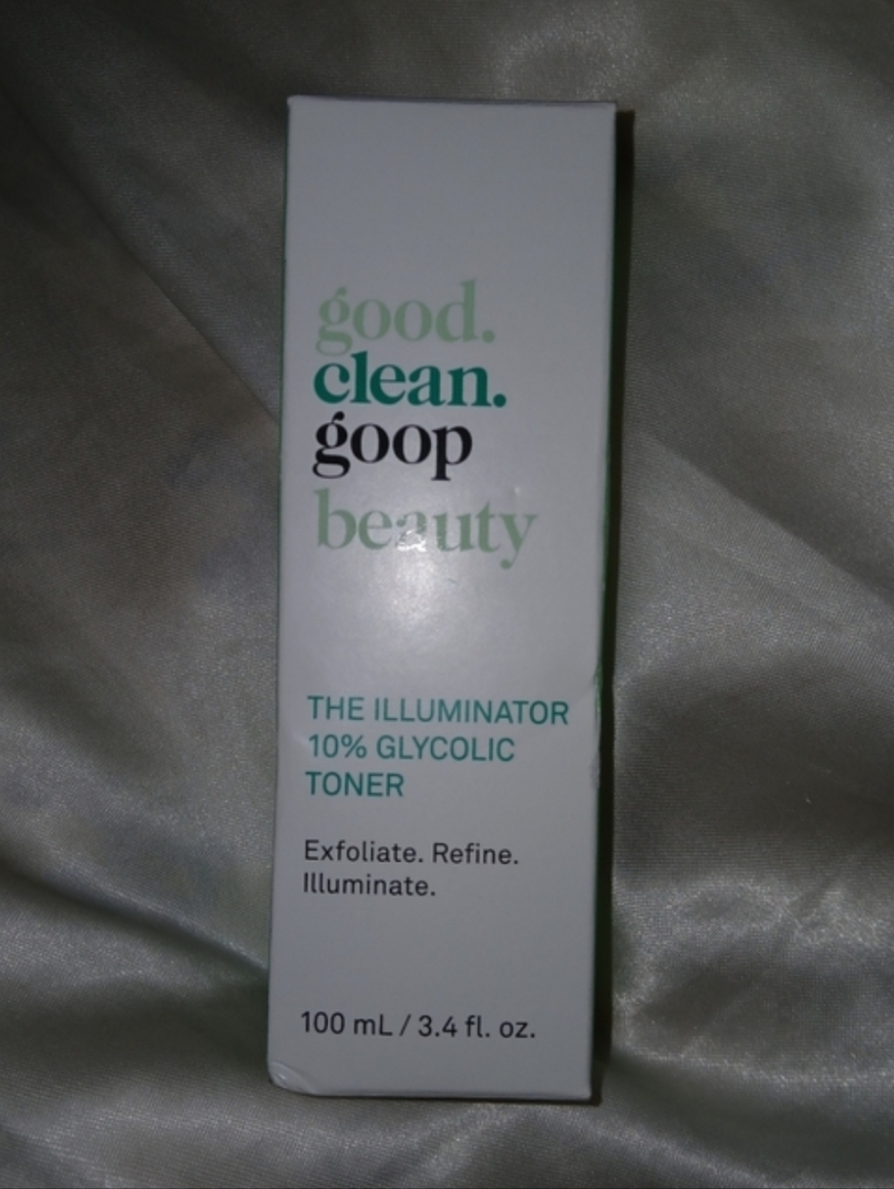 goop beauty The Illuminator 10% Glycolic Toner. Full Size , Sealed